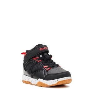 And1 Black and Red High-Top Sneakers with Velcro Strap Size 8